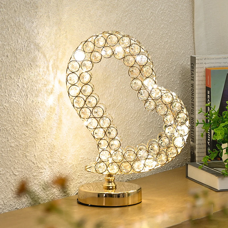 

Хрустальная настольная лампа для спальни