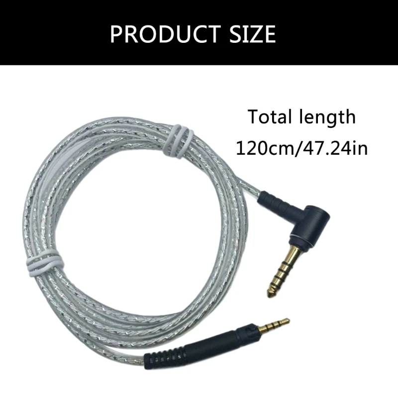 Кабель с балансными разъемами из ПВХ 4 мм для HD598/599HD558HD518/HD599/HD569 Прямая доставка