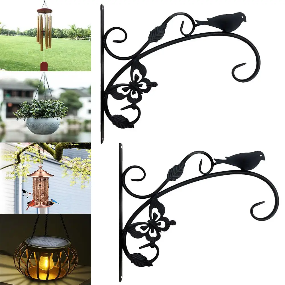 

Sturdy Home Garden Wall-mounted Basket Hooks Lantern Hanger Flower Holder Plant Bracket Planter Hooks