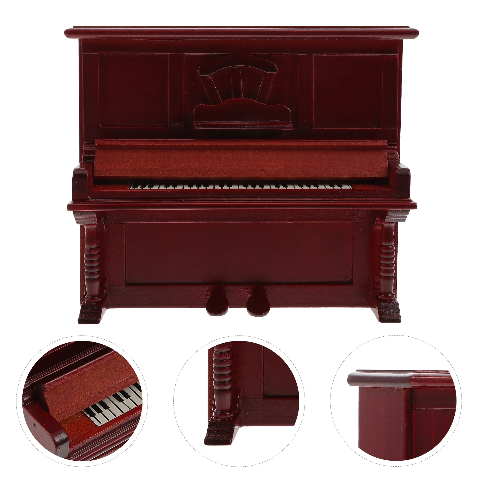 Модель фортепиано украшения декор для кукольного домика винтажные домашние