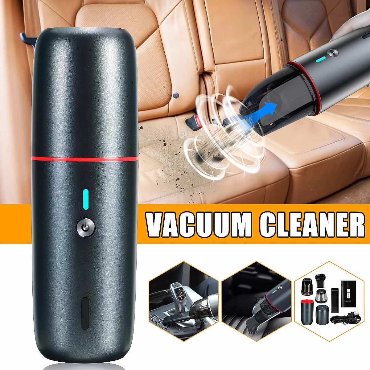 

Portable Car Vacuum Cleaner Wireless 8000Pa Handheld Mini High-end Vaccum Cleaner For Car Home Desktop Cleaning Vacuum Cleaner