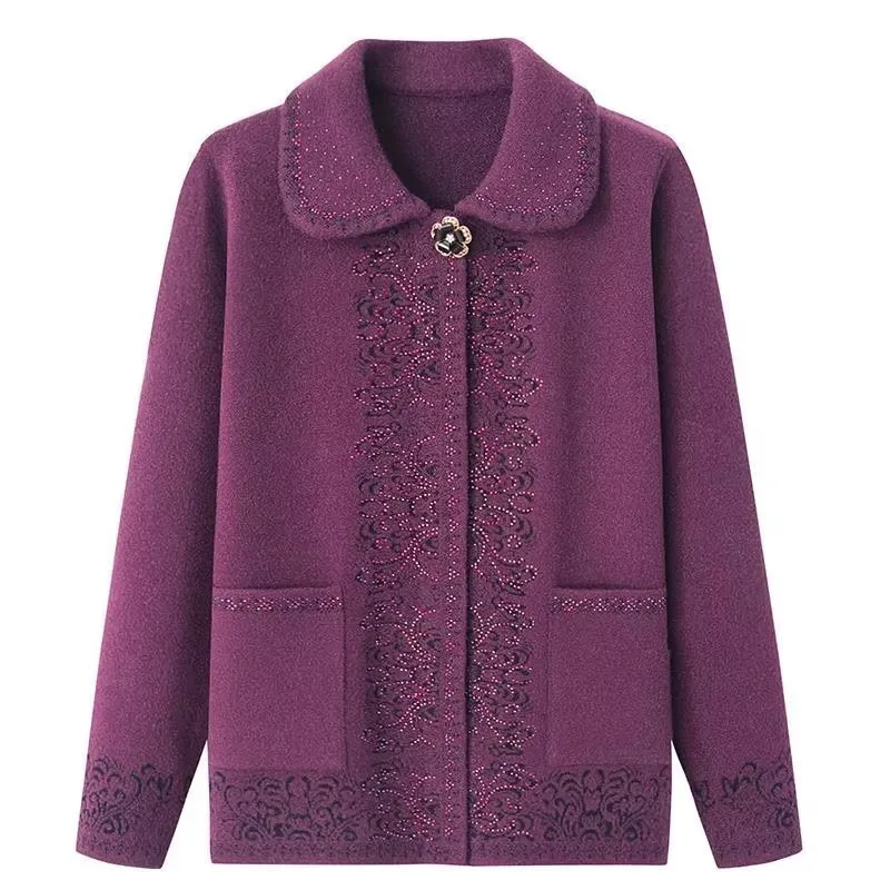 Новинка 2023 года осенне-зимний свитер с отложным воротником куртка теплая