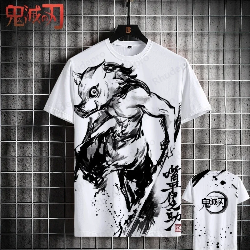 Мужская Уличная Футболка 2024 Года С Короткими Рукавами И Аниме-дизайном Таджи