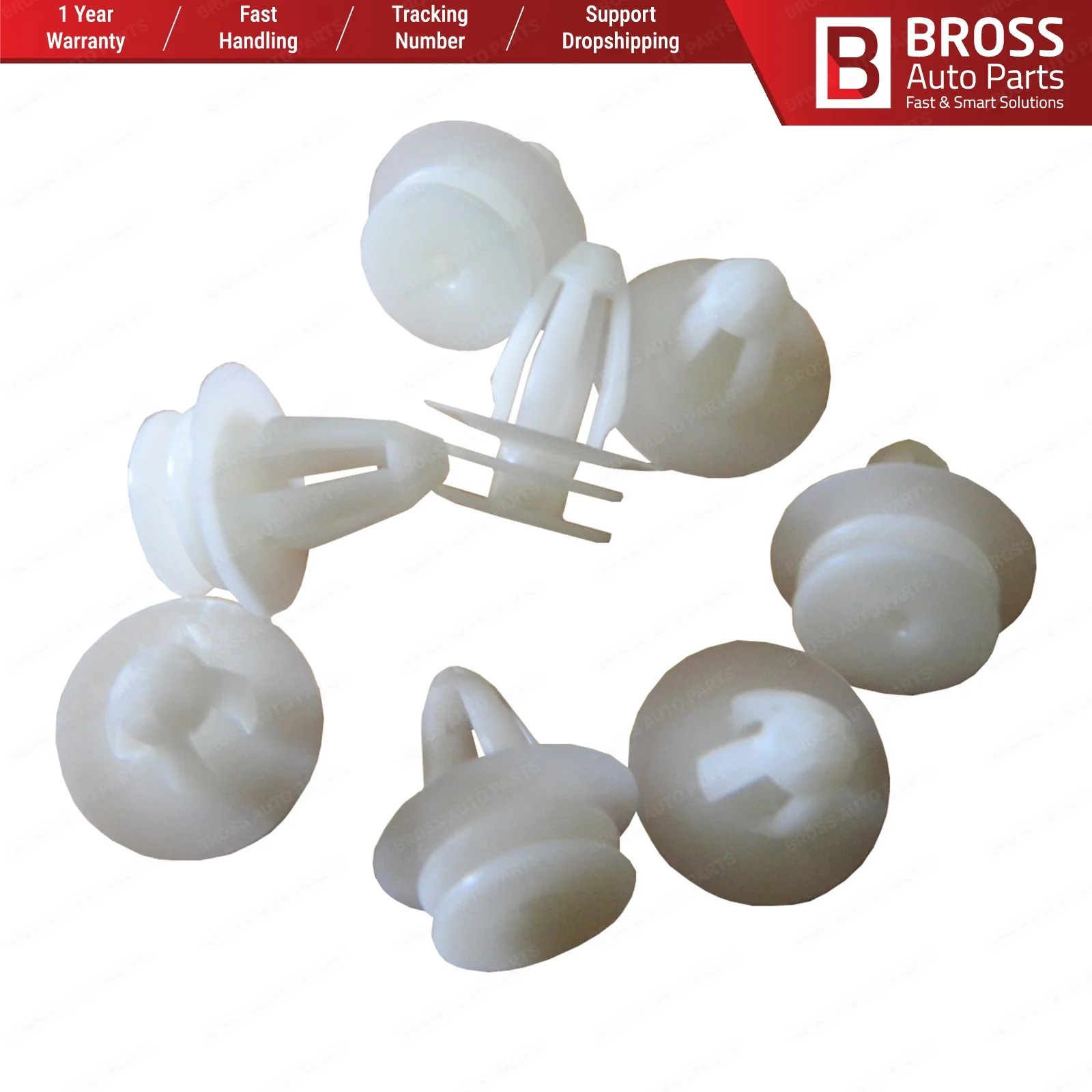 

Автозапчасти Bross BCF2151, 10 шт., фиксатор дверной панели для VW Audi