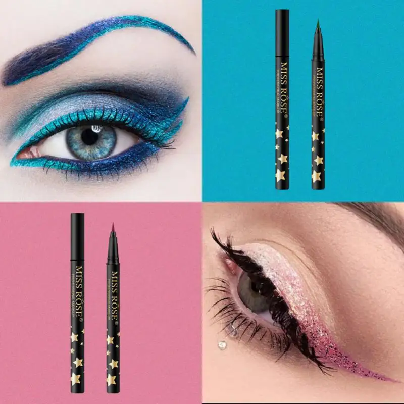 

MISS ROSE Professional Fast Dry Smooth Waterproof Eyeliner Pencils Eyes Pigments Liquid Eye Liner Pen Make Up Tools