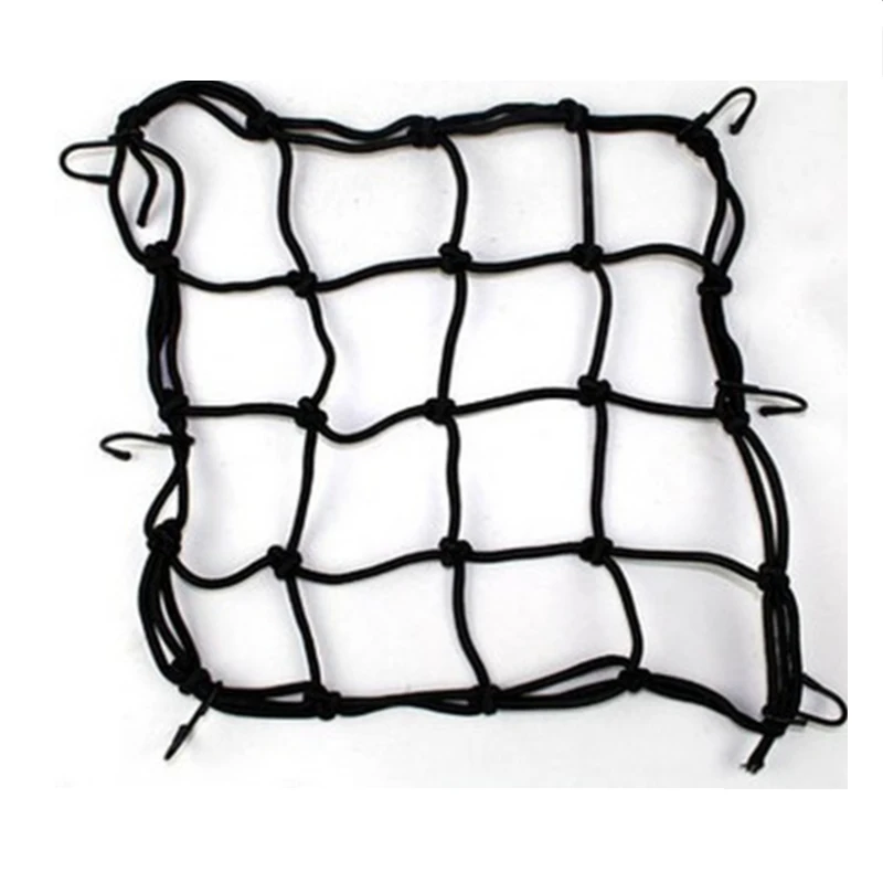 

30x30cm Black Motorcycle Luggage Net Bike Hold down Fuel Tank Luggage Mesh Web Bungee Motorcycle Bike Tank Car Styling