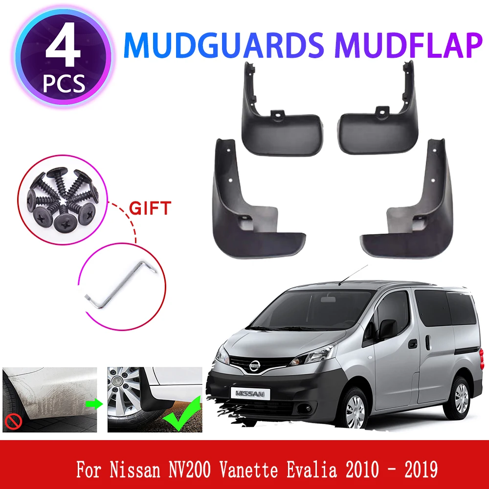 

For Nissan NV200 Vanette Evalia 2010~2019 2011 Mudguards Mudflaps Fender Mud Flap Splash Guards Cover Styling Wheel Accessories