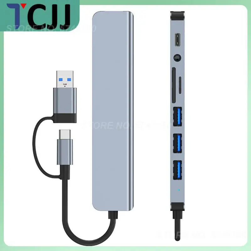 

Док-станция 8 в 1, многофункциональный адаптер Usb C для чтения Tf/sd-карт, док-станция с Usb 3,0