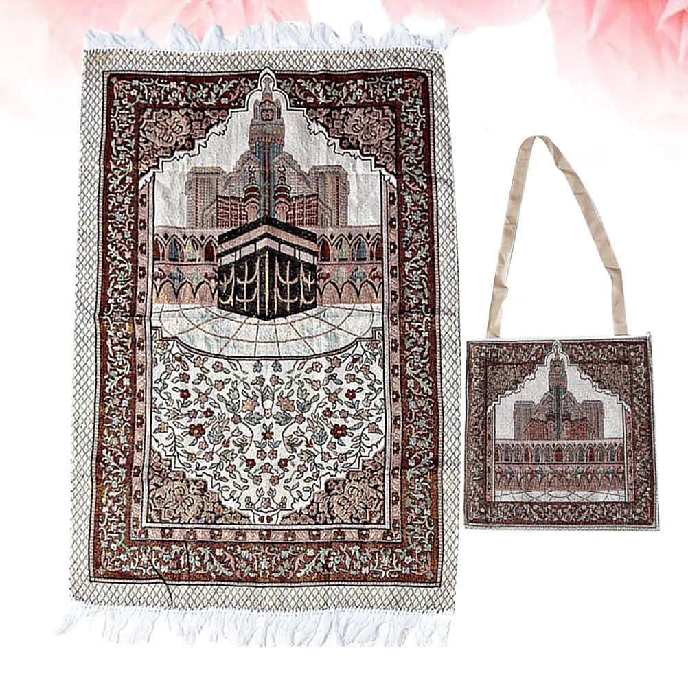 

Prayer Rug Sajadah Travel Ramadan Blanket Turkish Rug Pilgrimage Carpet Mat Travel Gift Dropshipping Muslim Prayer Mat