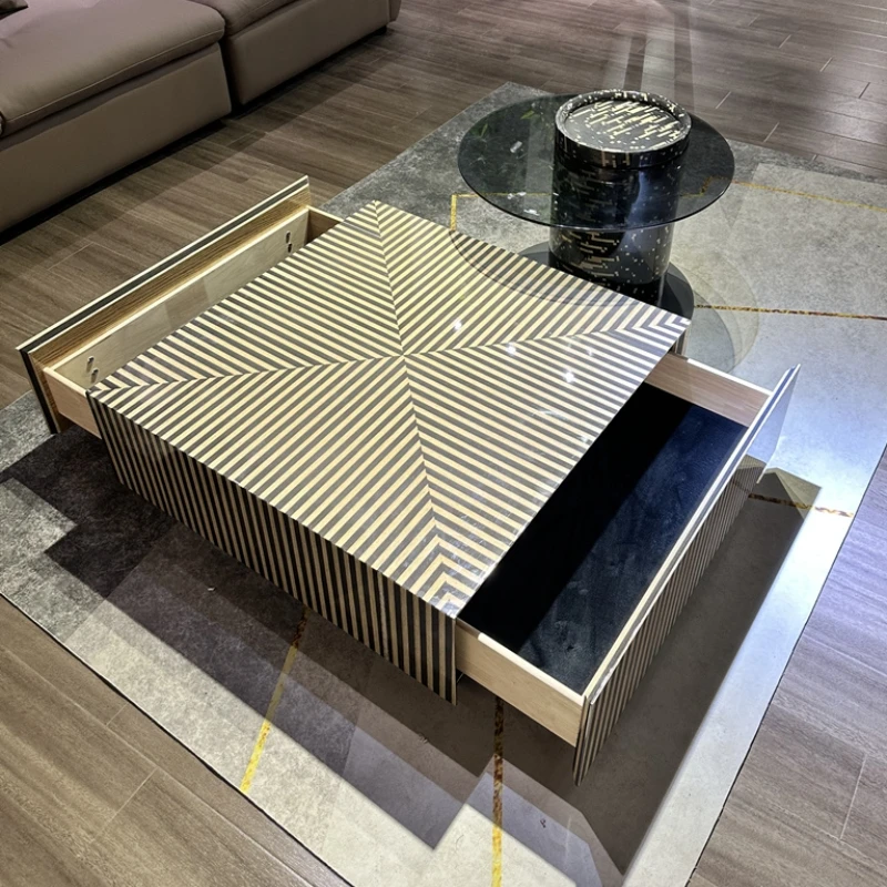 

New Coffee Table Light Luxury Modern Minimalist Internet Celebrity Tea Table Living Room Home Table Office