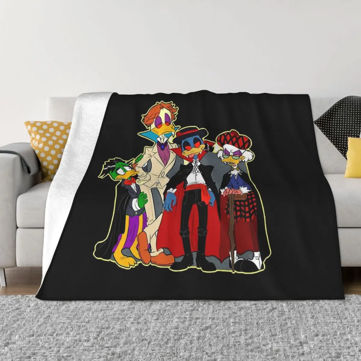 

Граф Duckula одеяло Властелин вампира Фланелевое украшение портативное домашнее покрывало вампира