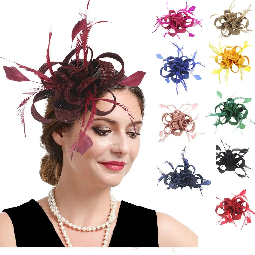 

Fashion Mesh Women Vintage Wedding Party Headwear Hat Prom Race Fascinator Hat
