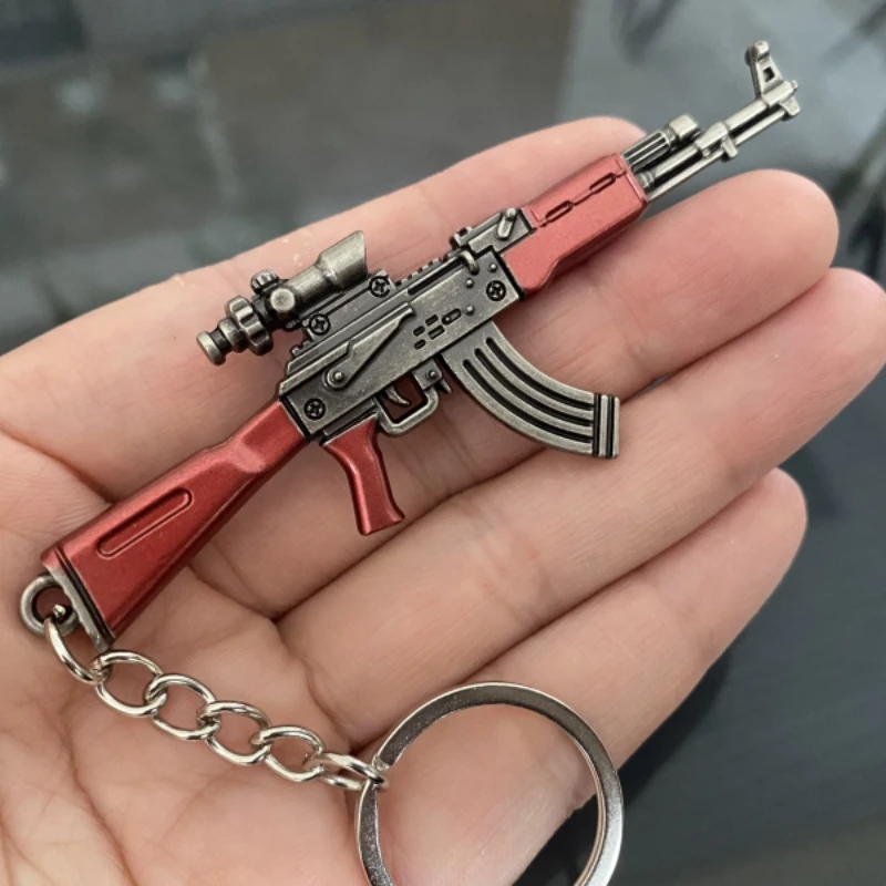 Бесплатная база мини-брелок AKM Gun периферийные устройства игры PUBG модель