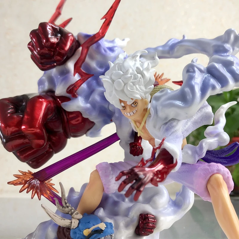 

Anime Figure Action One Piece Five Gear Sun God Nika Luffy Gk Limited Hand-made Statue Pvc Model Collection Ornament Gift Toy