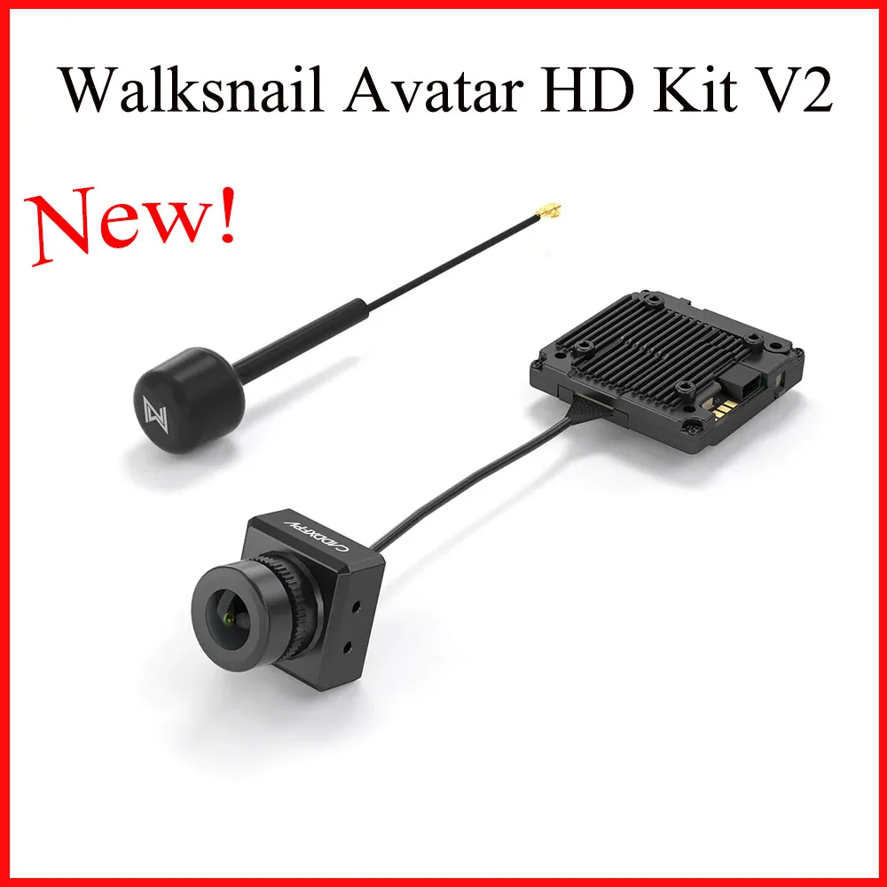 New Walksnail Avatar HD Camera Kit V2 2K Pixel 120fps 4:3 Native Sensor with Gyroflow 32G VTX/Antenna for FPV Drone Accessories