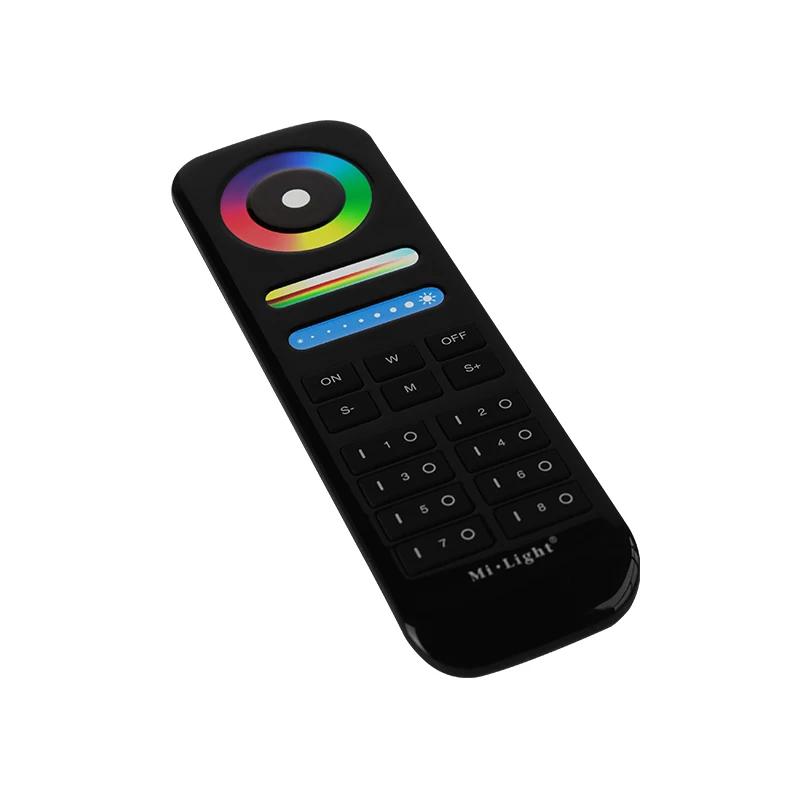 New Arrival MiBOXER Black 2.4G Wireless Series Remote Control 1/4/8Zone Button Touch Switch Panel RGBW RGB CCT Brightness Dimmer enlarge