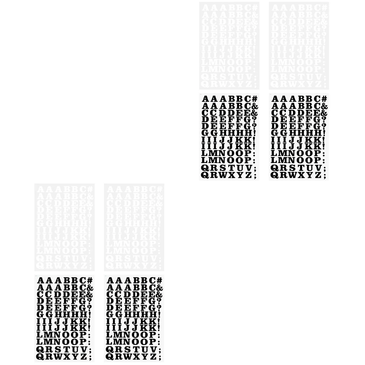 

2 Sets Clothing T-Shirt Vinyl on Letters on Letter Clothing Decor