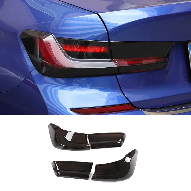 For BMW 3 Series G20 G21 2020-2022 ABS Taillight Protective Cover Blackened Taillight Cover Exterior Modification Accessories