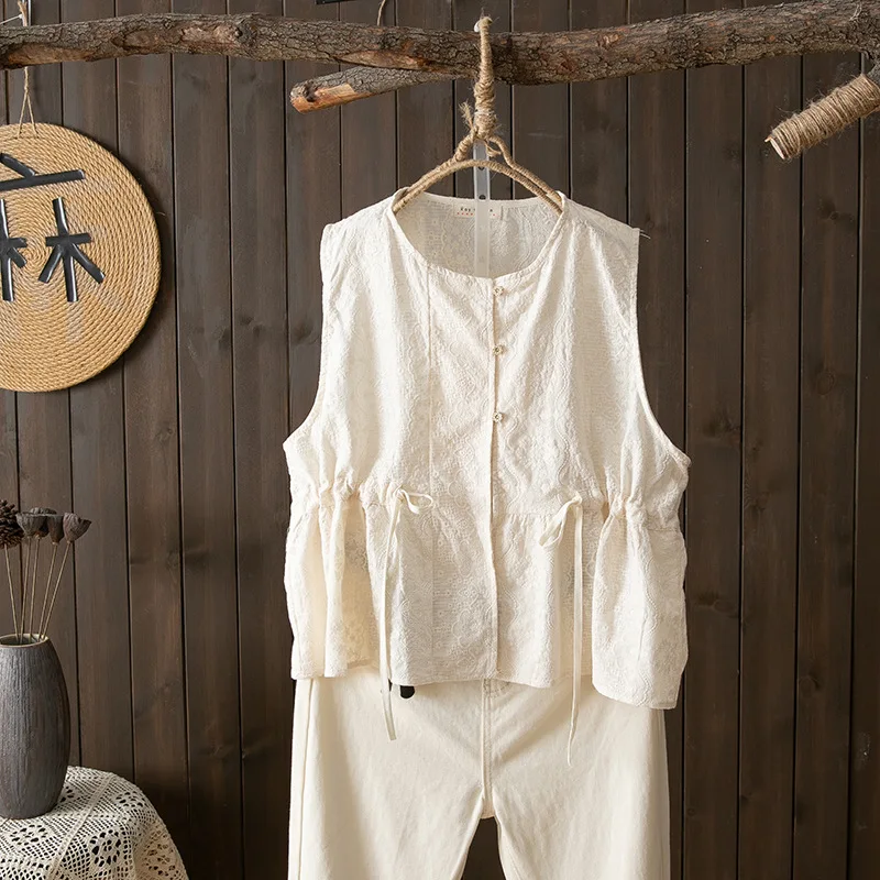 Женские богемные рубашки и блузки из 100% хлопка белые однотонные в стиле хиппи без