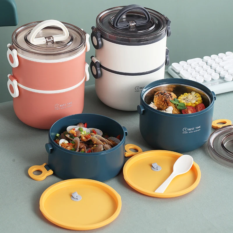 

Multi-Layer Stainless Steel Lunch Box Food Portable Thermal Lunchbox Picnic Office Kids Workers School Japanese Bento lancheira