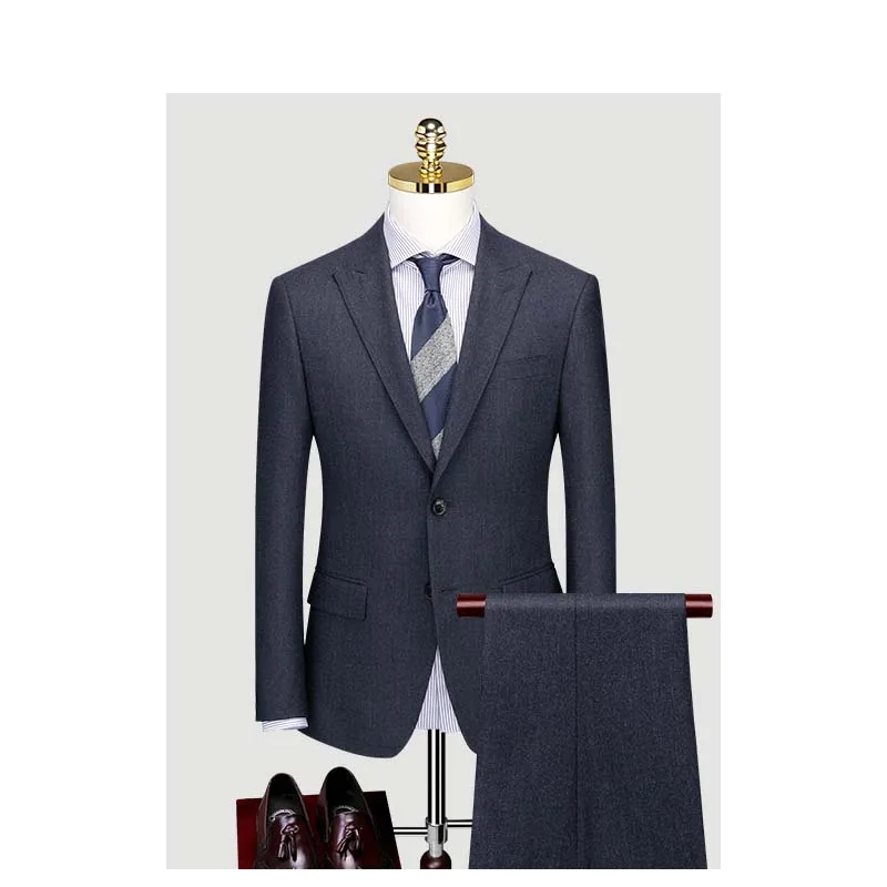 

Custom Made Groom Wedding Dress Blazer Pants Business High-end Classic Dress Trousers ZHA08-84999
