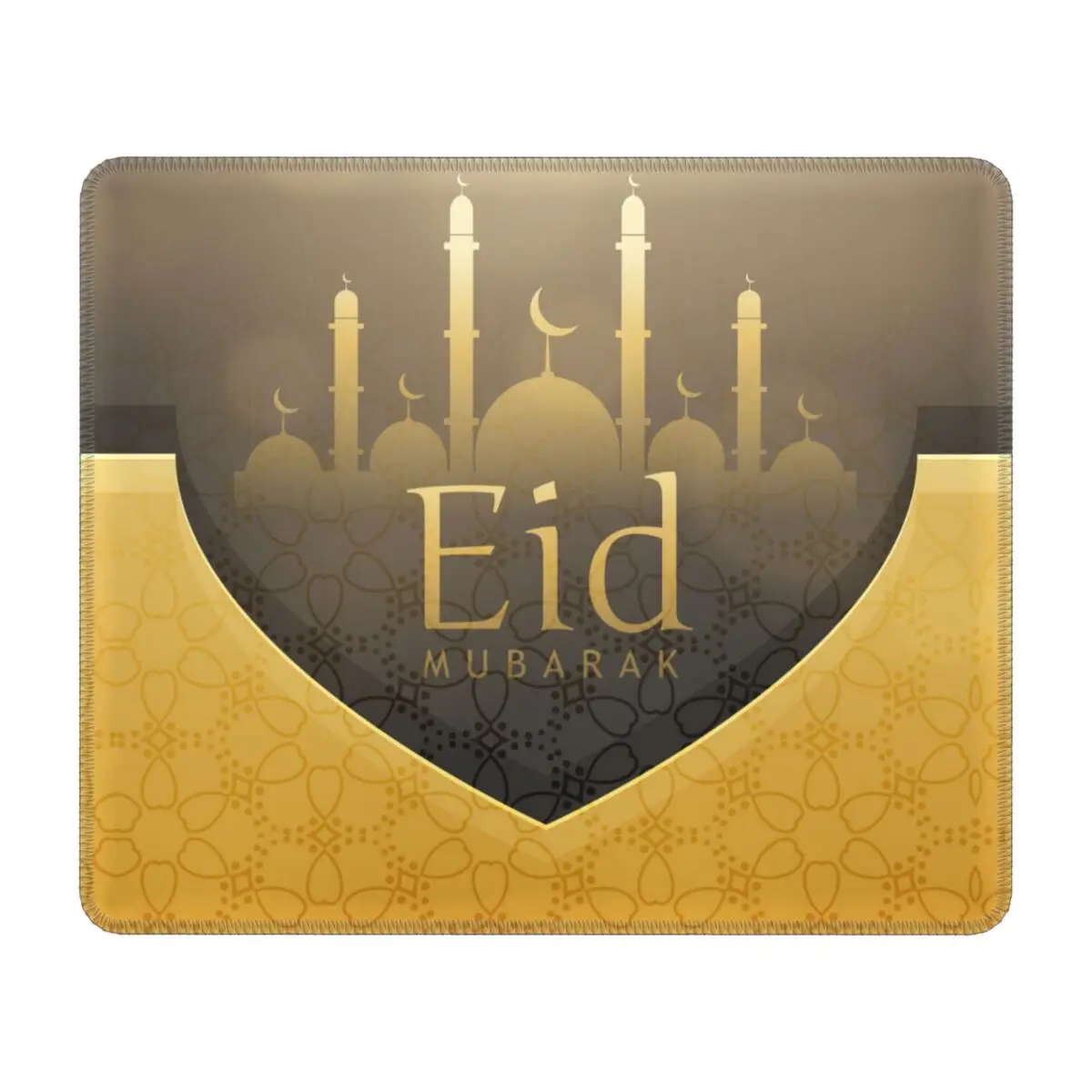 

Eid Mubarak коврик для мыши Нескользящий Резиновый коврик для мыши с прошитыми краями для геймеров для офиса ноутбука ПК Kareem мусульманский коври...