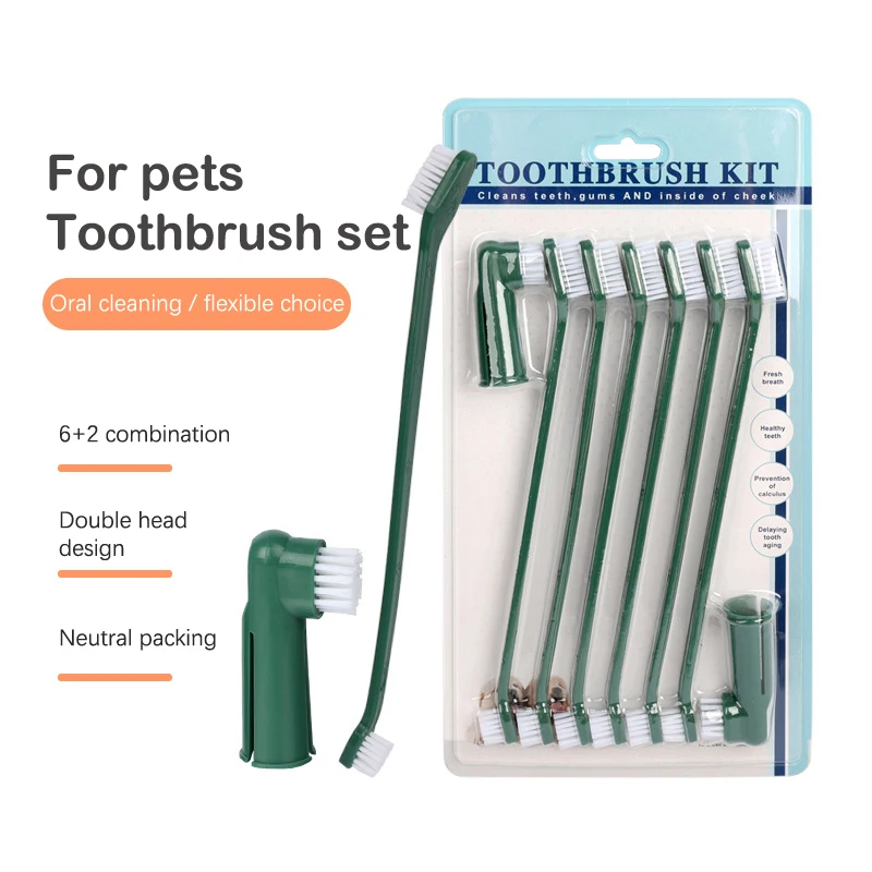 

1 комплект, зубная щетка для собак и кошек