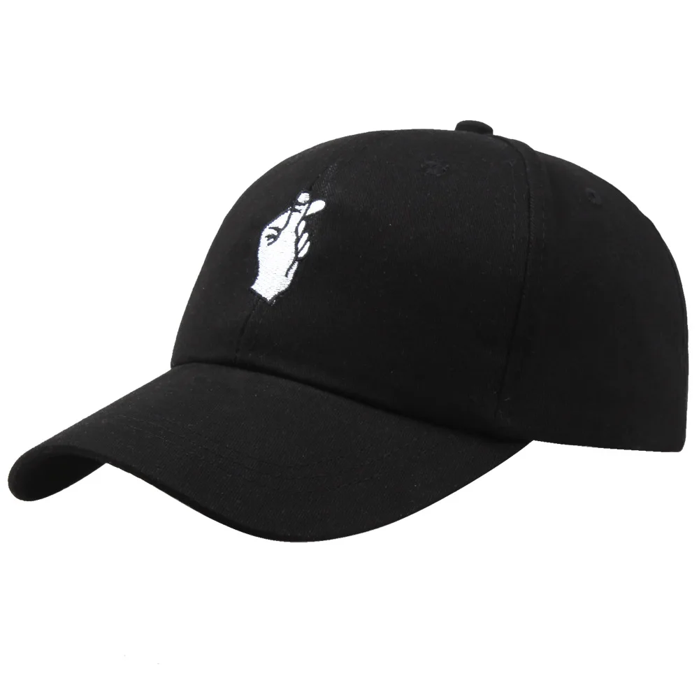 

Unisex Baseball Caps Casquette Gorras Hip Hop Fitted Cap Hats Summer Love Gesture Finger Embroider Caps Men Women Snapback Hat