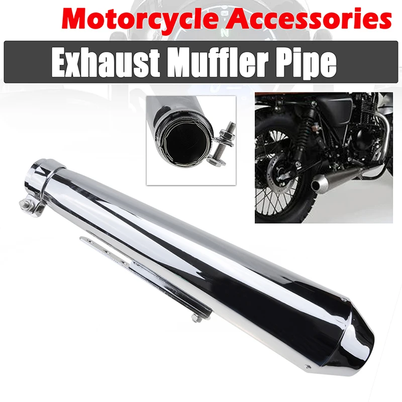 Motorcycle Exhaust Muffler Pipe Exhaust Silencing System Fit For CG125 GN125 cb400ss sr400 38/40/43/45mm Modified Accessories