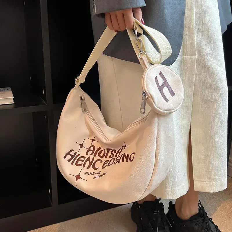 

Handle Bags Women Shoulder Bag Large Capacity Letters Designer Ladies Hand Bag Big Jeans Female Canvas Casual Crossbody Bags