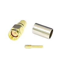 1pc new rp sma crimp male female connector reverse for lmr240 cable wholesale wire