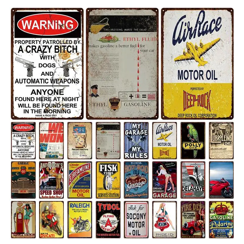 

Мотоциклетная металлическая фотопластина, ретро металлический жестяной знак, винтажный гараж, ремонт автомобиля, мужская пещера, металлич...