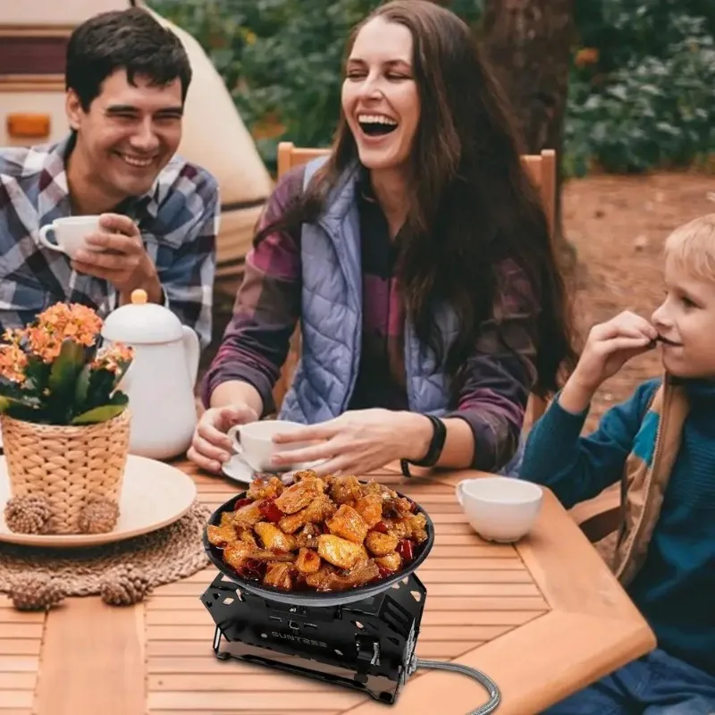 Легко носить с собой газовая плита для кемпинга уличная горелка сильный пожарный