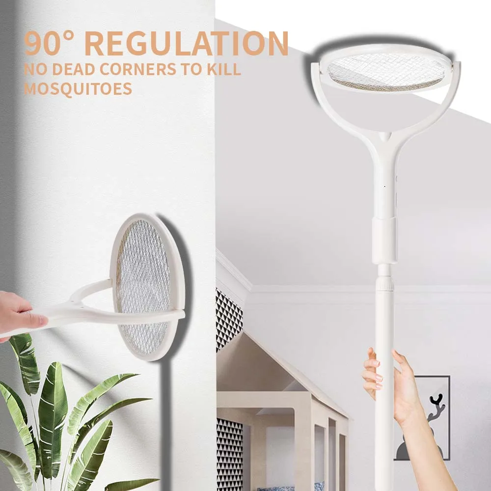 3500V 5in1 Mosquito Killer Lamp Multicunctional Angle Adjustable Bug Zapper Electric USB Rechargeable Mosquito Fly Bat Swatter