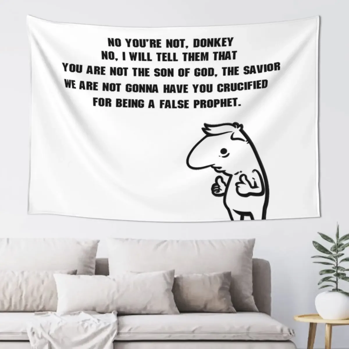 Гобелен &quotLook at my Stigmata I know I'm the son of God&quot