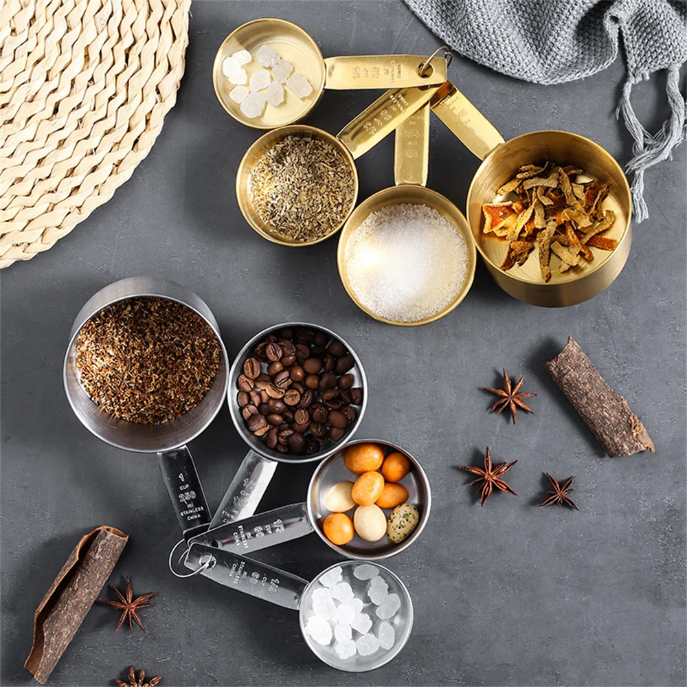 

Kitchen Tool Gram Scale Measuring Spoon Stainless Steel Double Scale Design Gram Several Spoon Baking Clear Scale Convenient