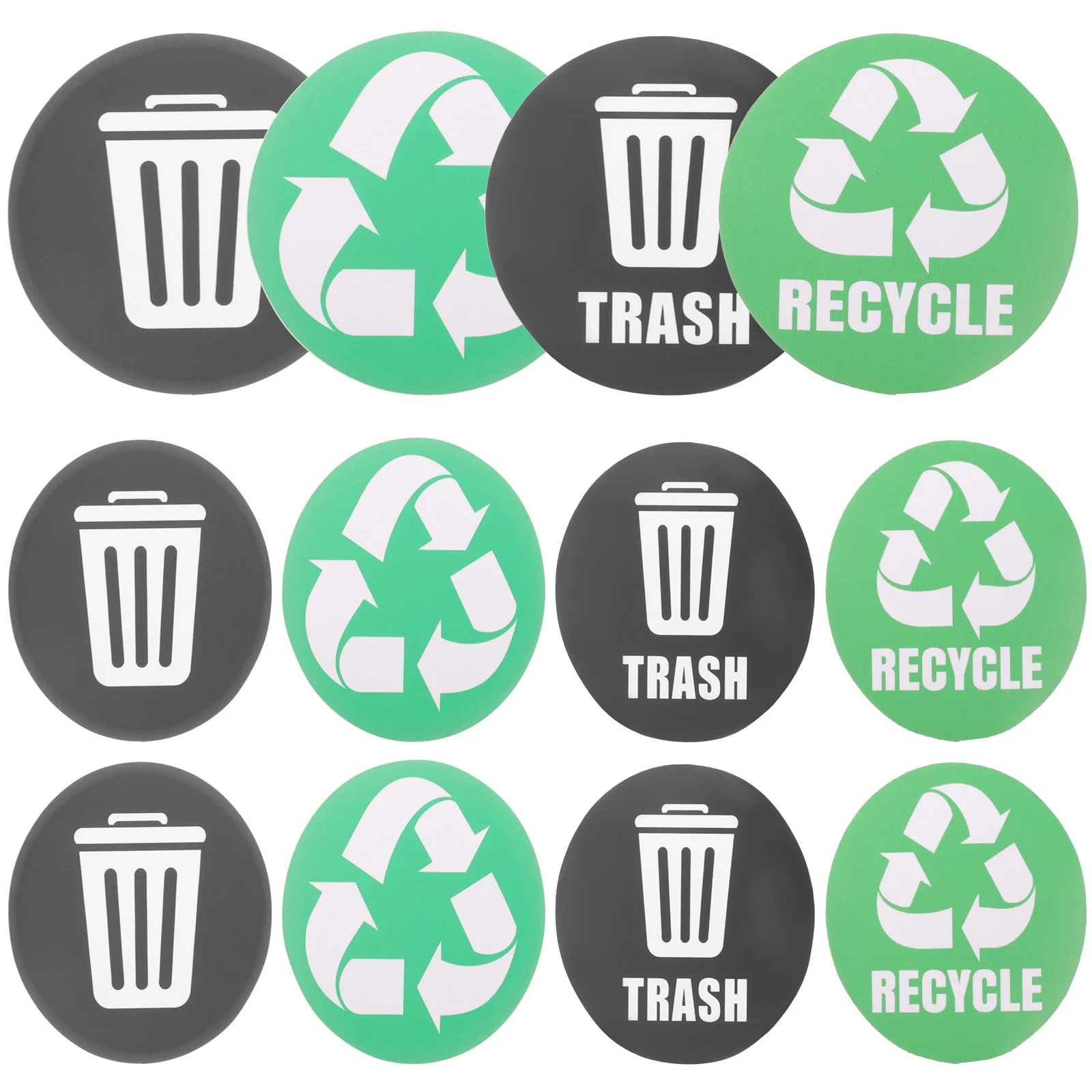 

Recycle Bin Labels Waste Sorting Stickers Trash Can Decal Recycling Garbage Logo