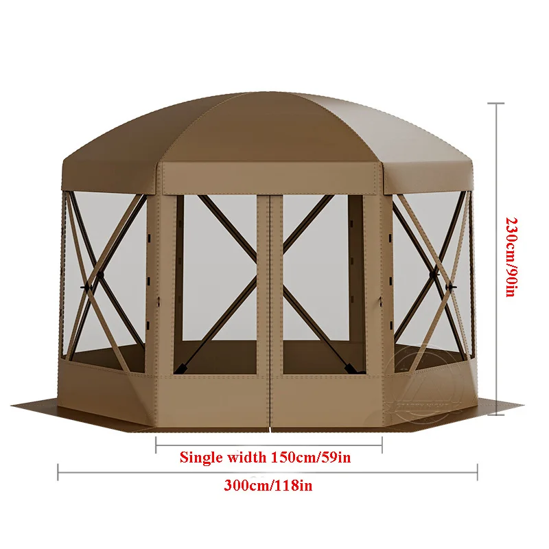 Уличная семейная искусственная палатка на 5-8 человек полностью автоматическая