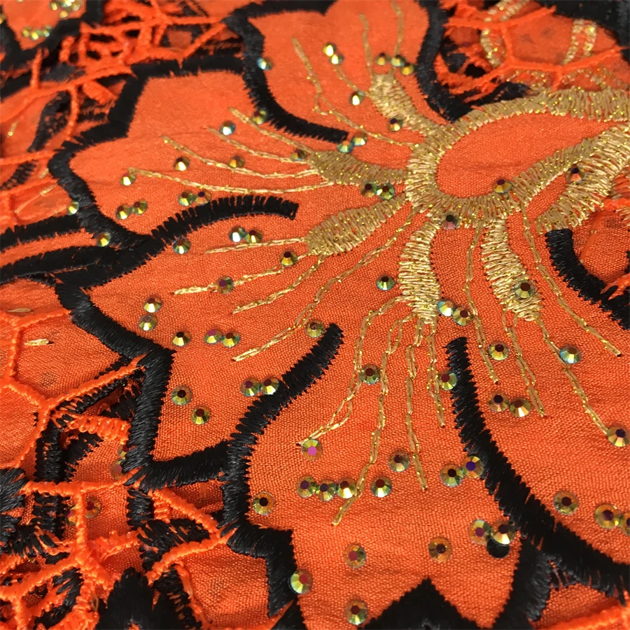 Швейцарский хлопок в Швейцарии кружевная африканская вышитая ткань для