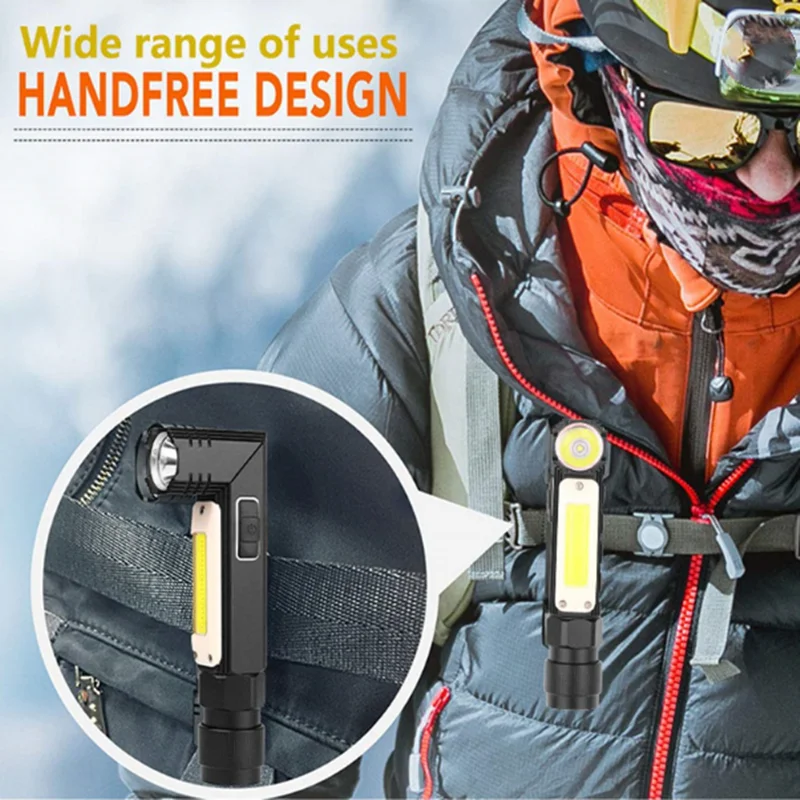 

USB перезаряжаемый ручной лагерь лампа факела портативный магнит 360 градусов вращение рабочая лампа