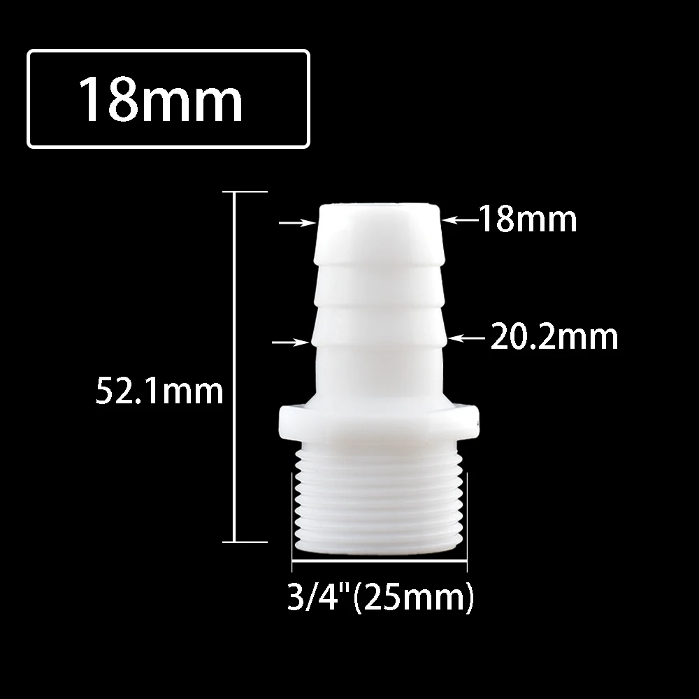 

Пластиковый соединитель шланга GI Yuling 3/4", 10/12/14/16/18/20/25 мм