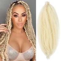 dansama springy afro twist hair pre separated spring twist hair 24 inch braiding hair synthetic hair extension for black women