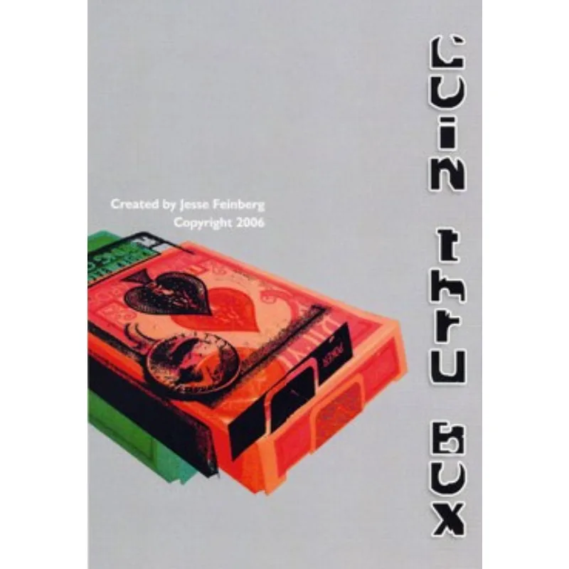 Монета Через коробку Джесси фенинберг карточка магические фокусы иллюзии