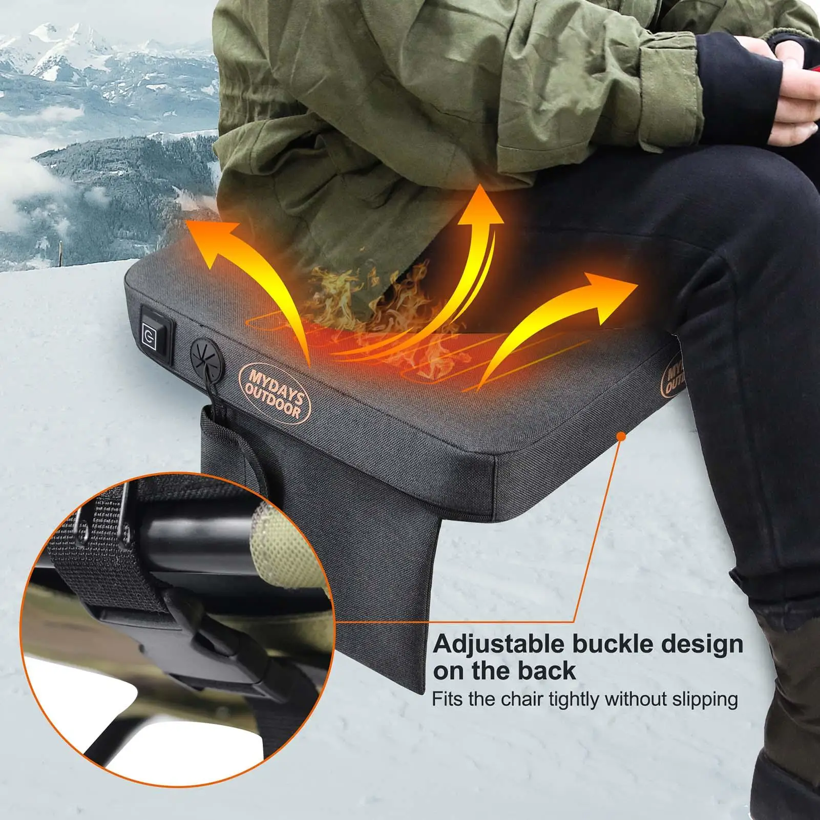 Portable Stadium Seat Cushion Stadium Seat Cushion With Heating Technology Portable Stadium Seat Cushion For Sporting Events