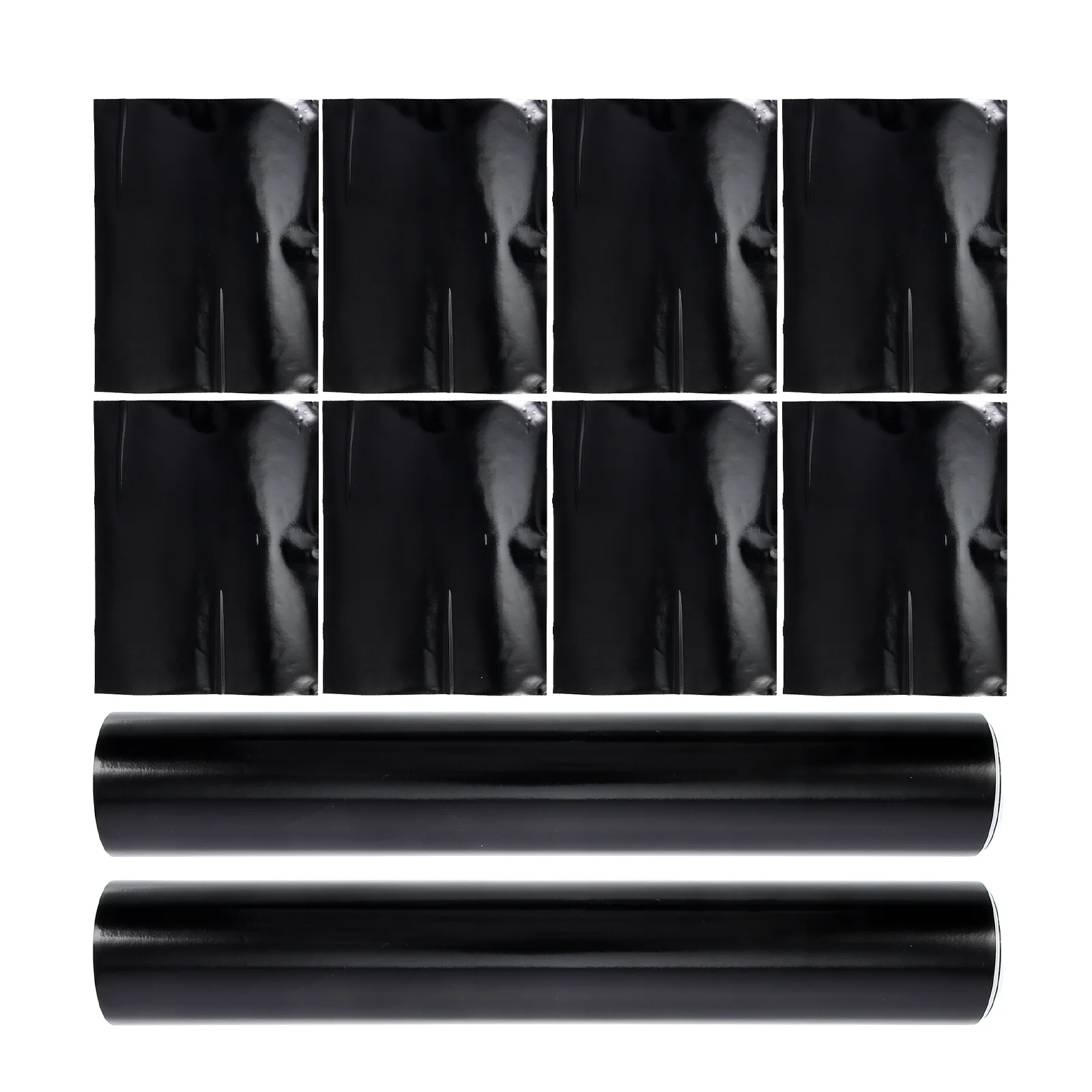 

10 Sheets of Self-Adhesive Auto Decals DIY Water Mug Decals DIY Craft Films (Black)