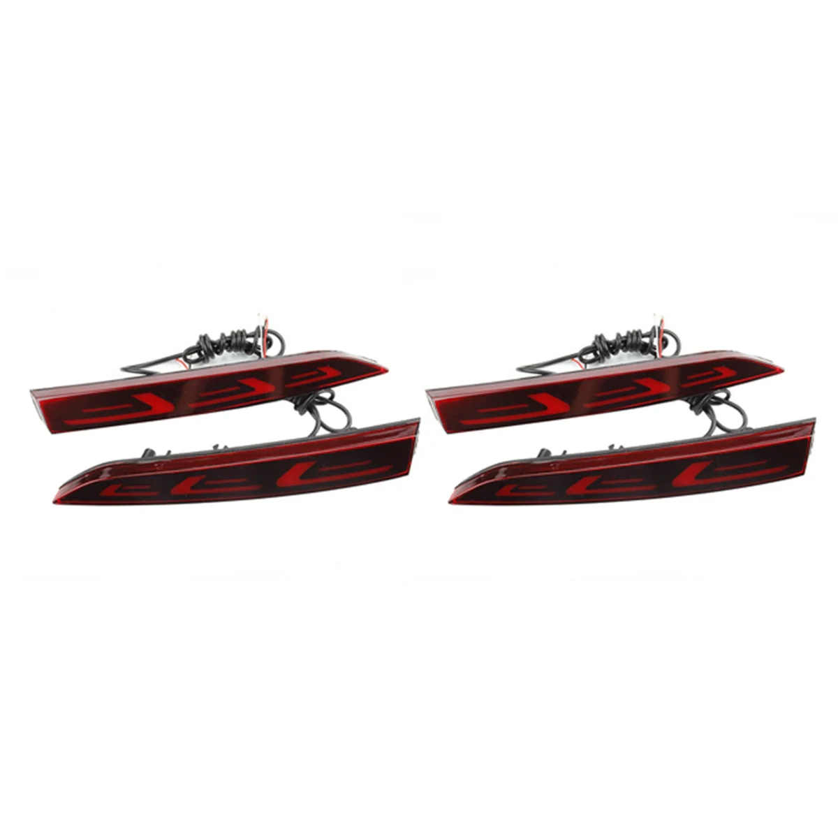 

4x for Hyundai Accent 2017-2019 LED Rear Bumper Reflector Brake Light Fog Light Lamp Indicator Lights Taillights