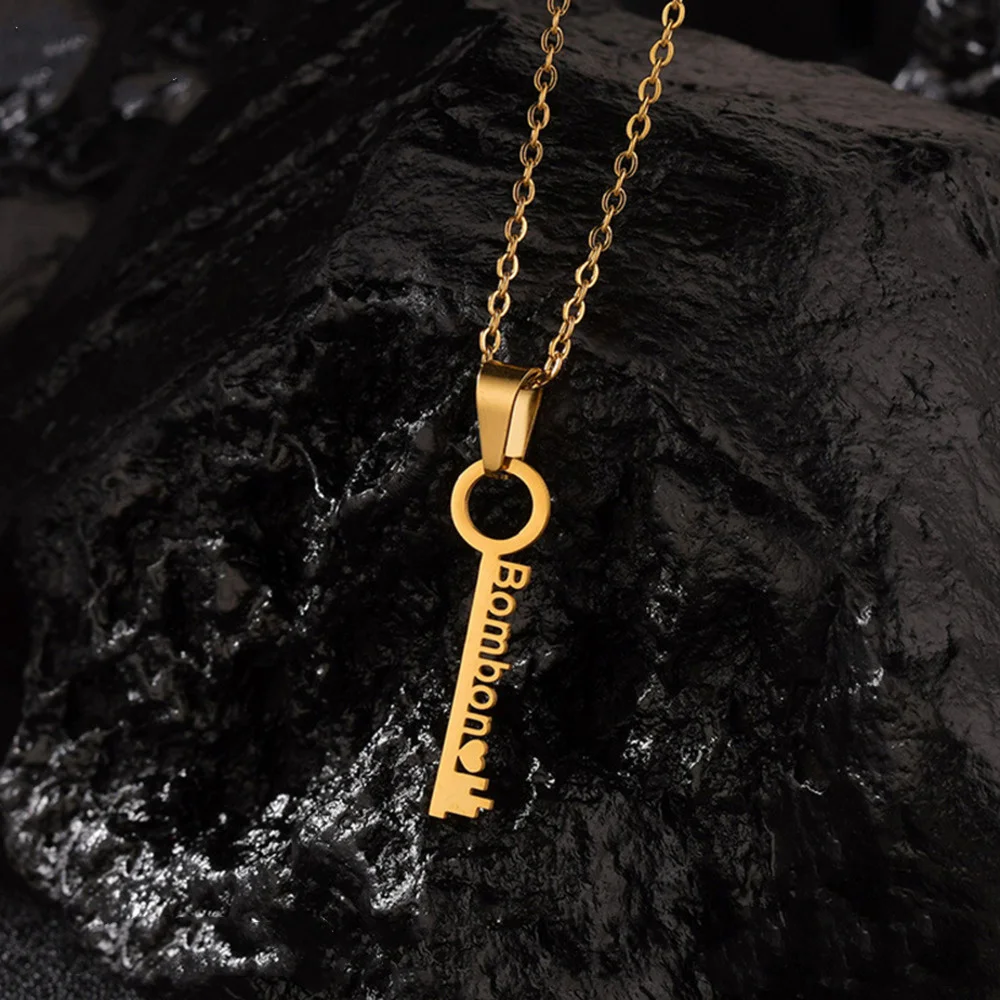 

Ожерелье Jewelry с именем ключа на заказ из нержавеющей стали