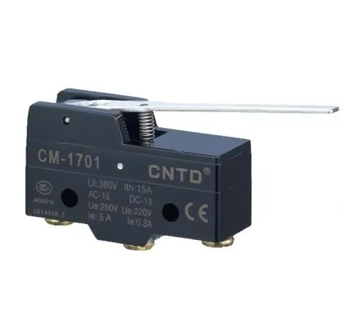

Micro Limit Switch Long Lever Arm SPDT Snap CNTD CM-1701 TEMCo HEAVY DUTY