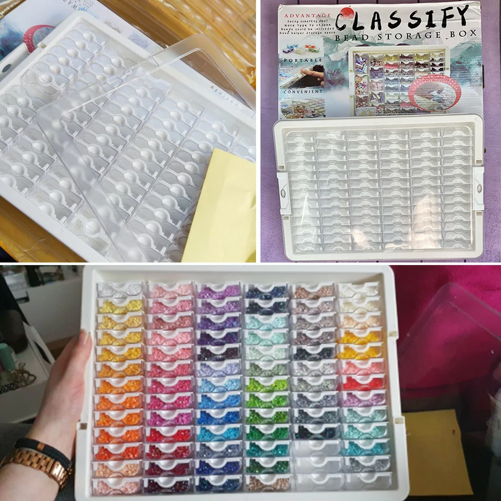 HUACAN 5d DIY Алмазная вышивка аксессуары коробка для хранения алмазная живопись