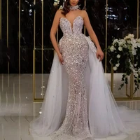 quality of the new 2022 sexy dress sequined fishtail v sleeveless long temperament party evening dress